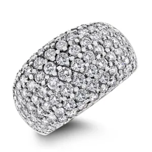 Infinite Diamond Band (3.80 ct Diamonds) in Two Tone Gold