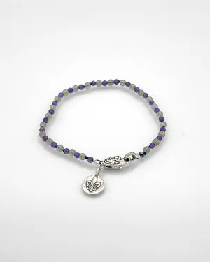 Labradorite and Amethyst Bracelet