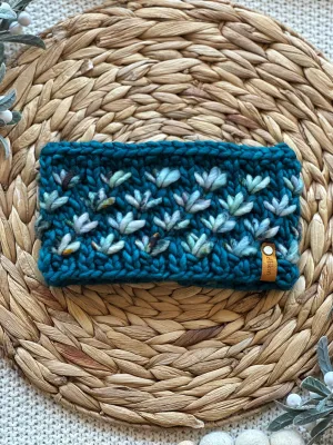 Lotus Flower Headband in Teal/Green