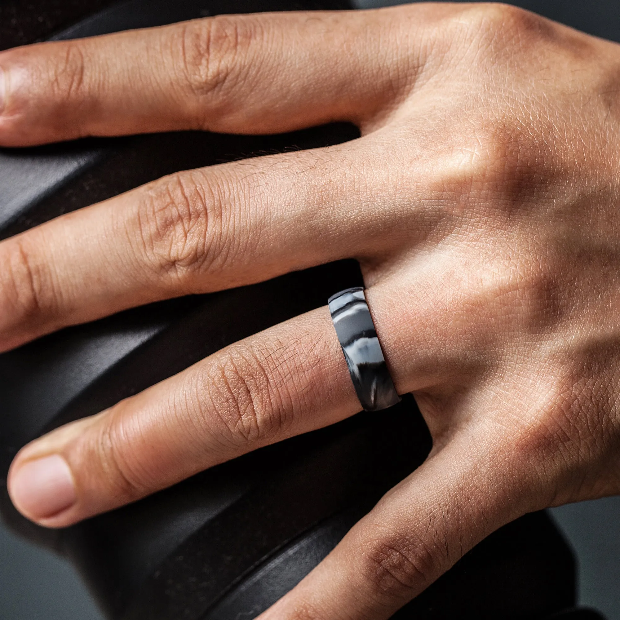 Men's Classic Grid - Silicone Ring
