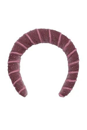 Min Headband - Purple Mauve Velvet