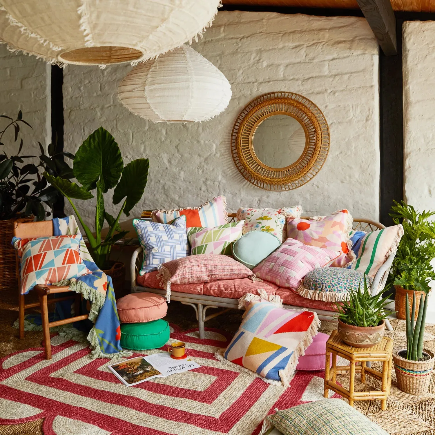 Minyama Woven Cushion - Paprika - Sage & Clare