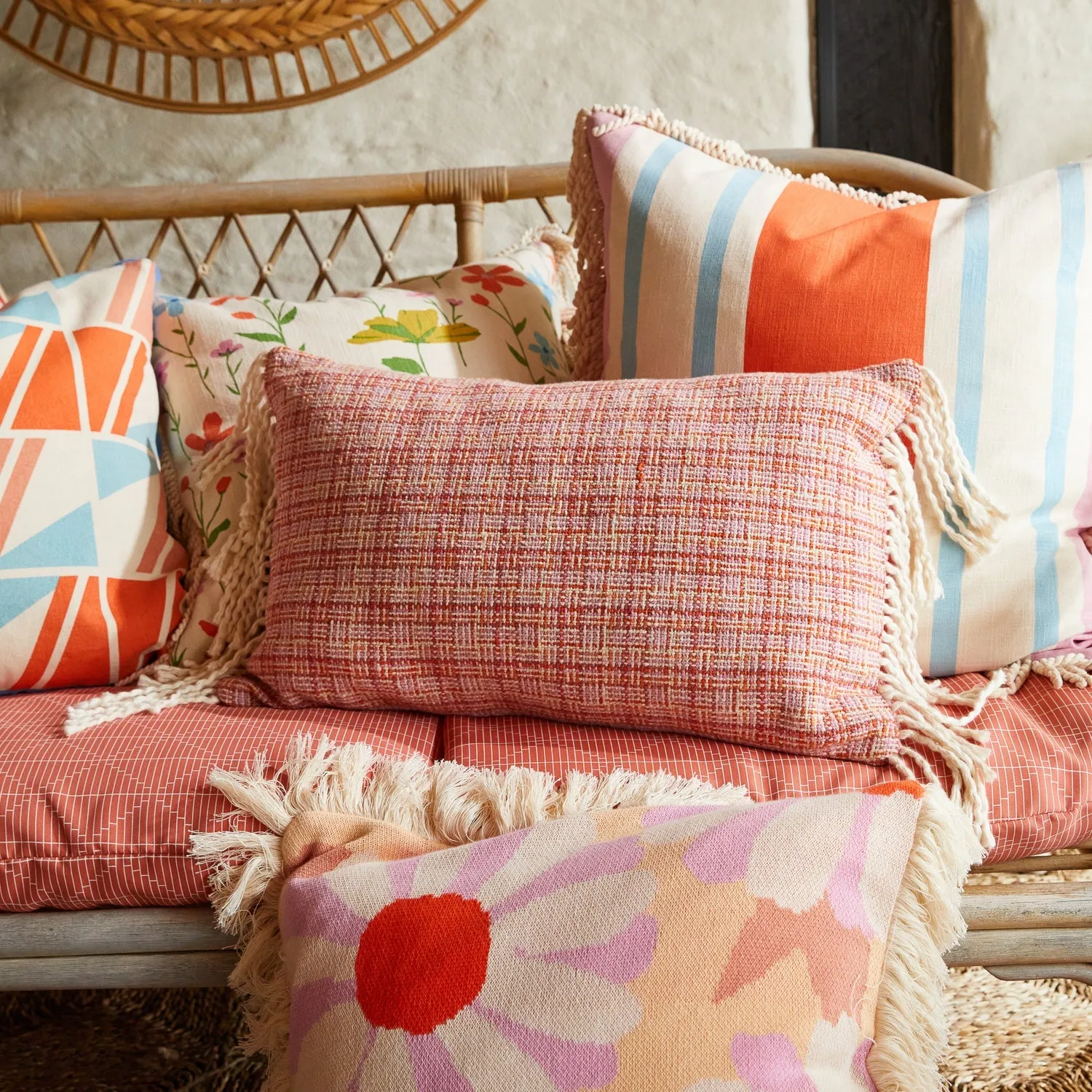Minyama Woven Cushion - Paprika - Sage & Clare