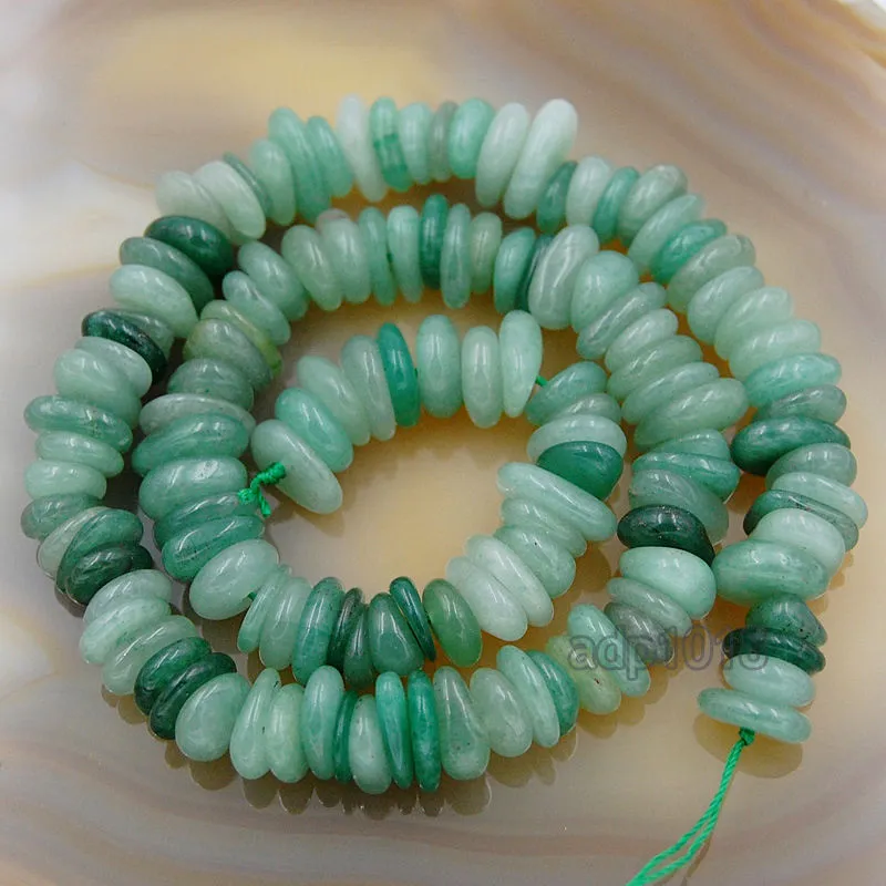Natural Gemstone Nugget Freeform 4x8-10x13mm Spacer Loose Beads on a 15.5" Strand