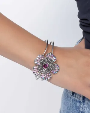 Paparazzi Bracelet ~ Bedazzled Bloom - Purple