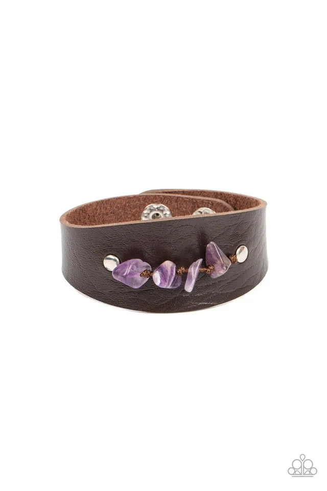 Paparazzi Bracelet ~ Colorful Canyoneer - Purple