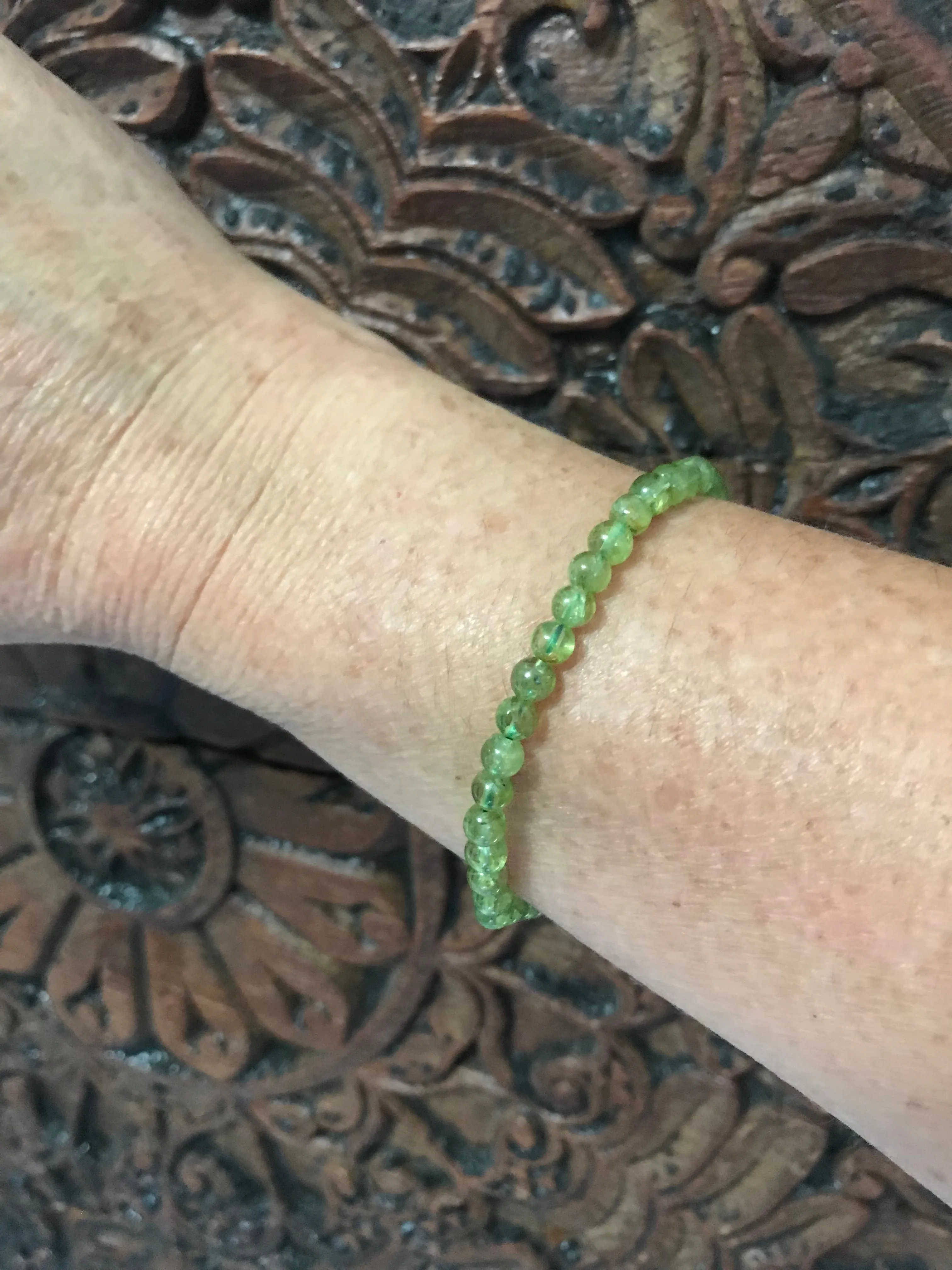 Peridot Crystal Bracelet