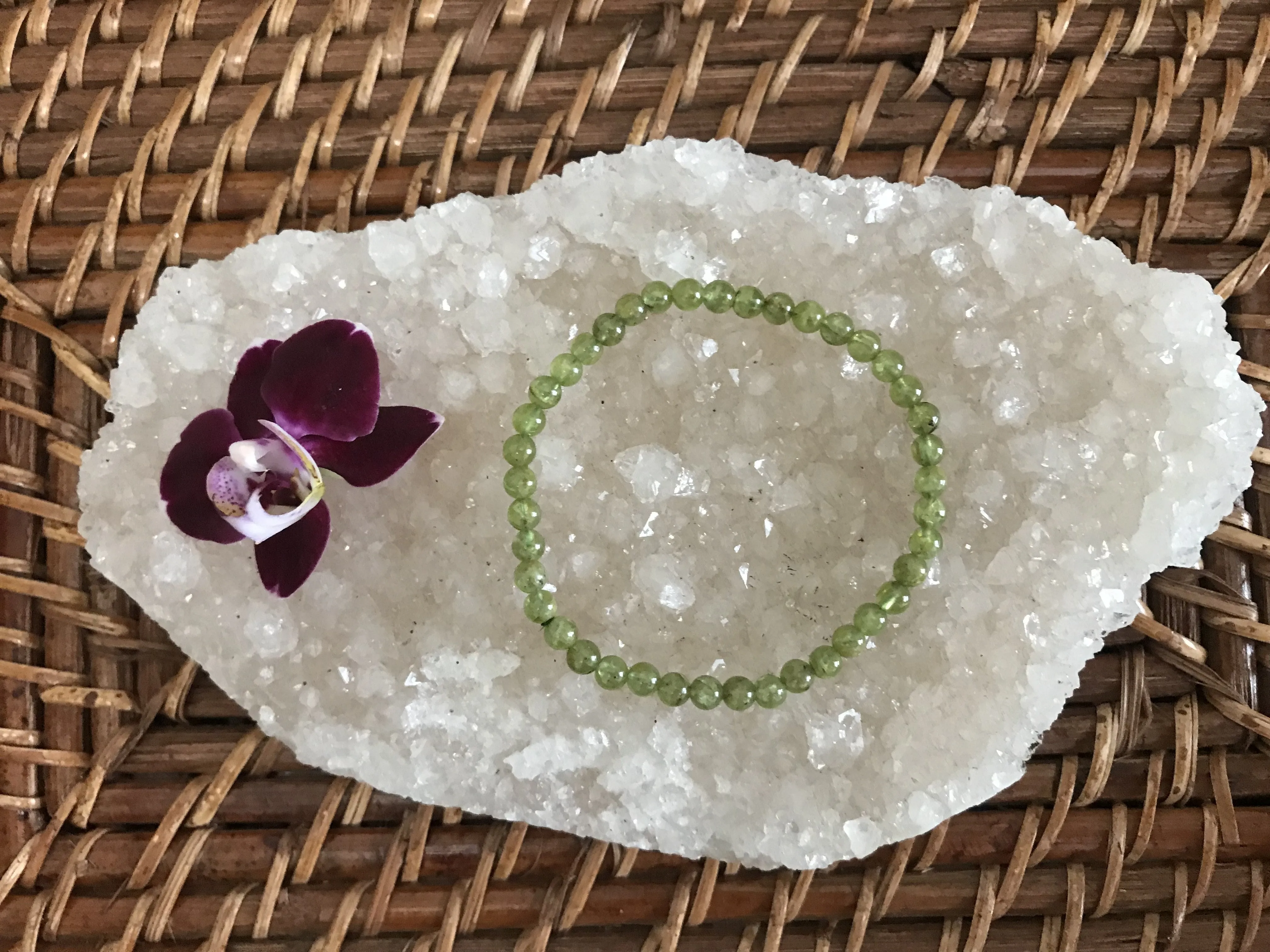 Peridot Crystal Bracelet