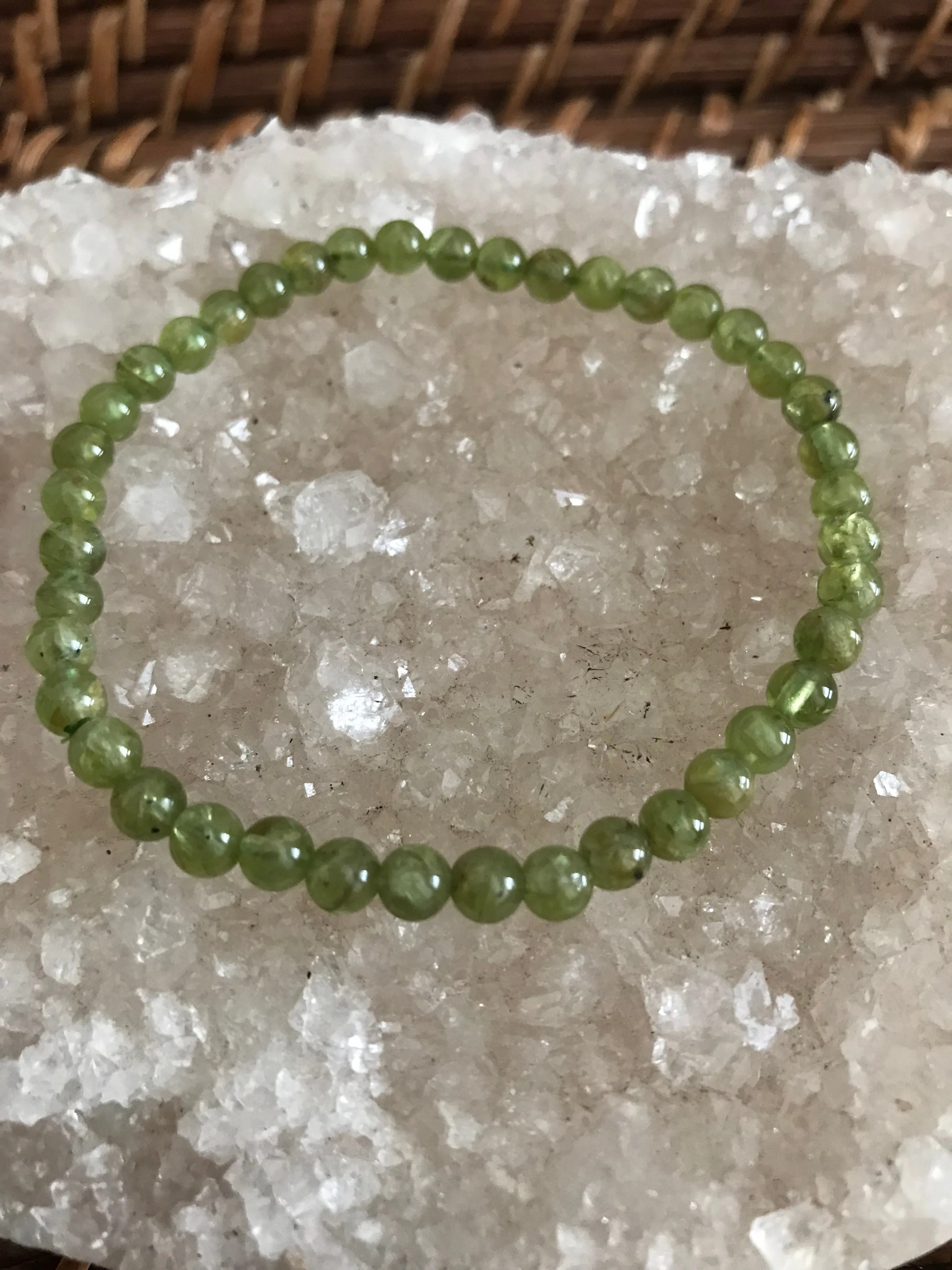 Peridot Crystal Bracelet