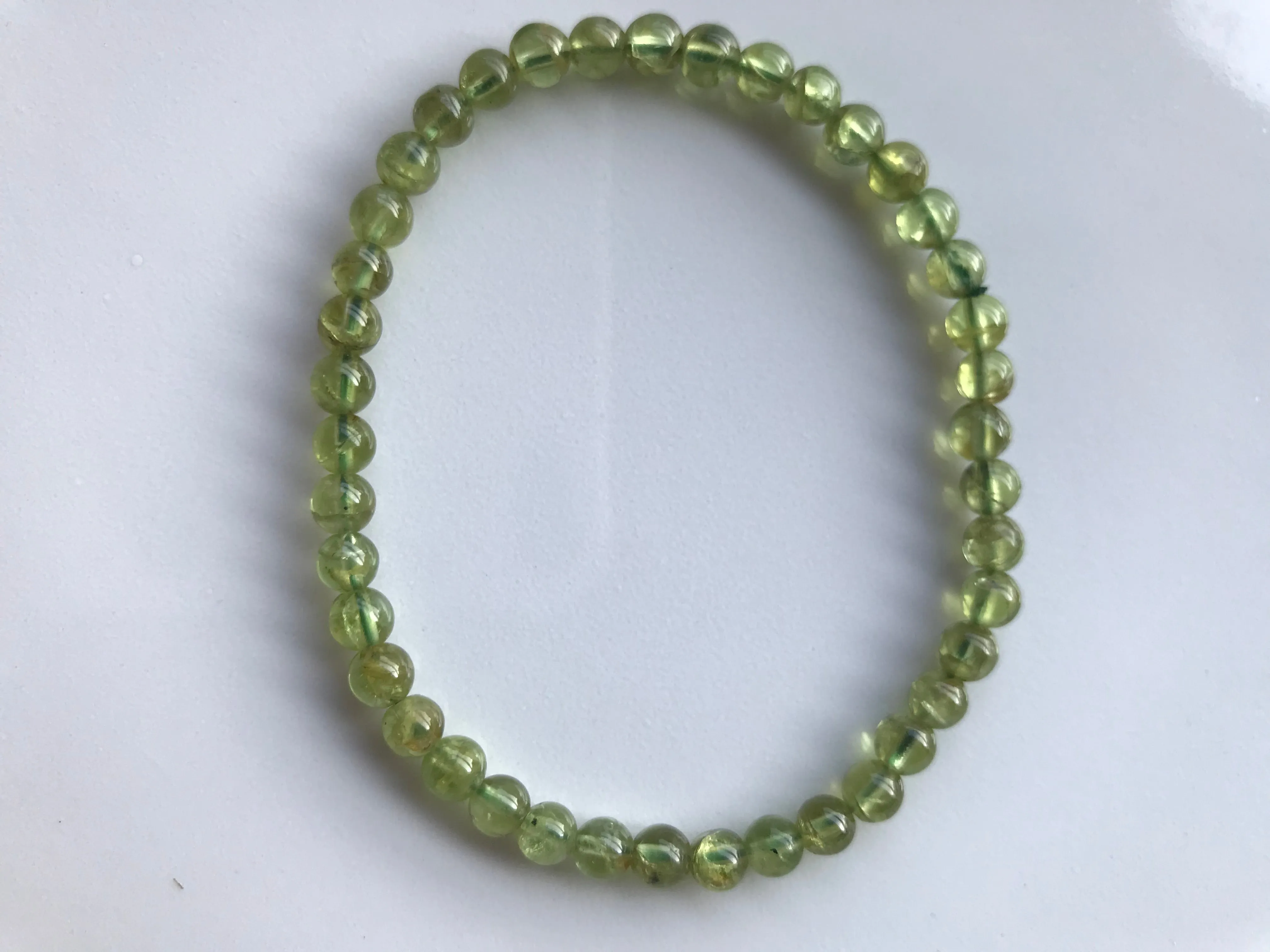 Peridot Crystal Bracelet