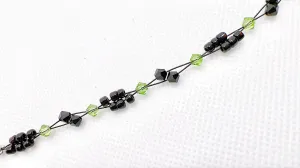 Peridot Crystal Miyuki Bead Bracelet