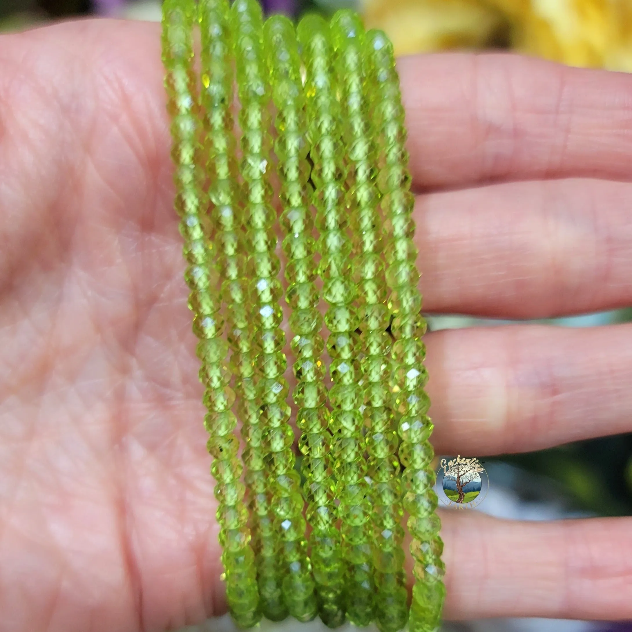 Peridot Faceted Bracelet for Power, Prosperity and Protection