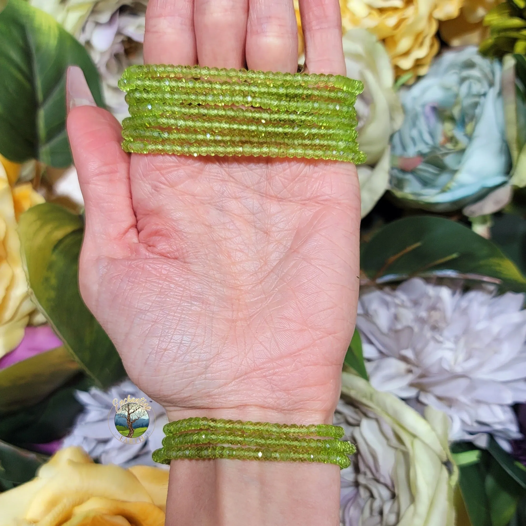 Peridot Faceted Bracelet for Power, Prosperity and Protection