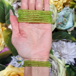 Peridot Faceted Bracelet for Power, Prosperity and Protection