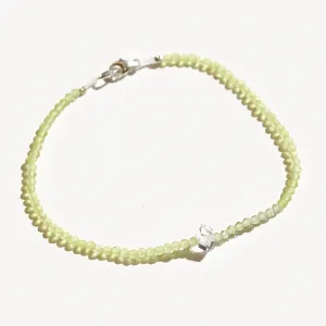 Peridot   Herkimer Bracelet No.31