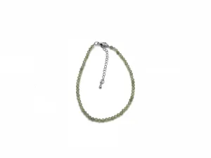 Peridot Super Precision Cut Rounds 3mm Bracelet
