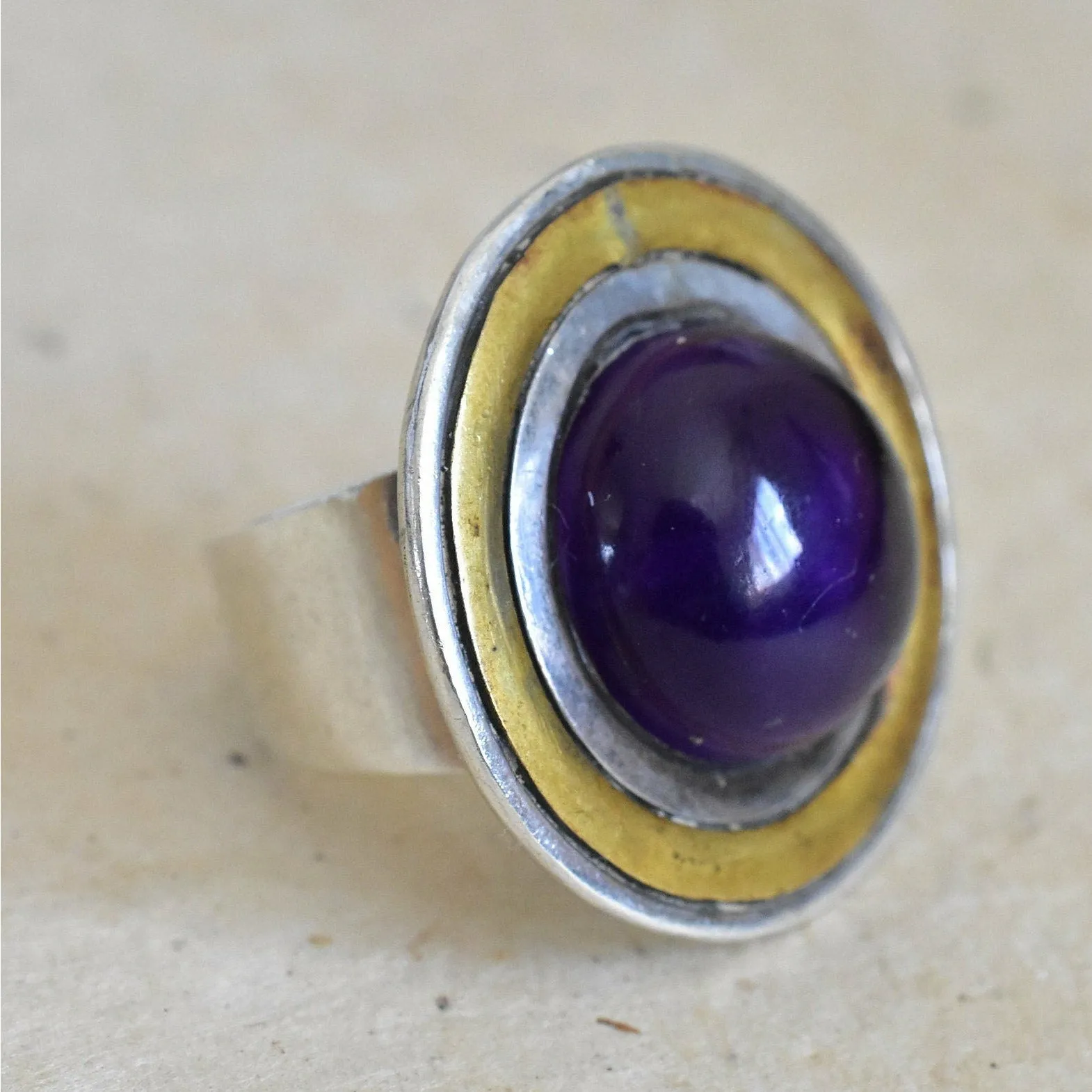 Picture Perfect Amethyst Crystal Ring