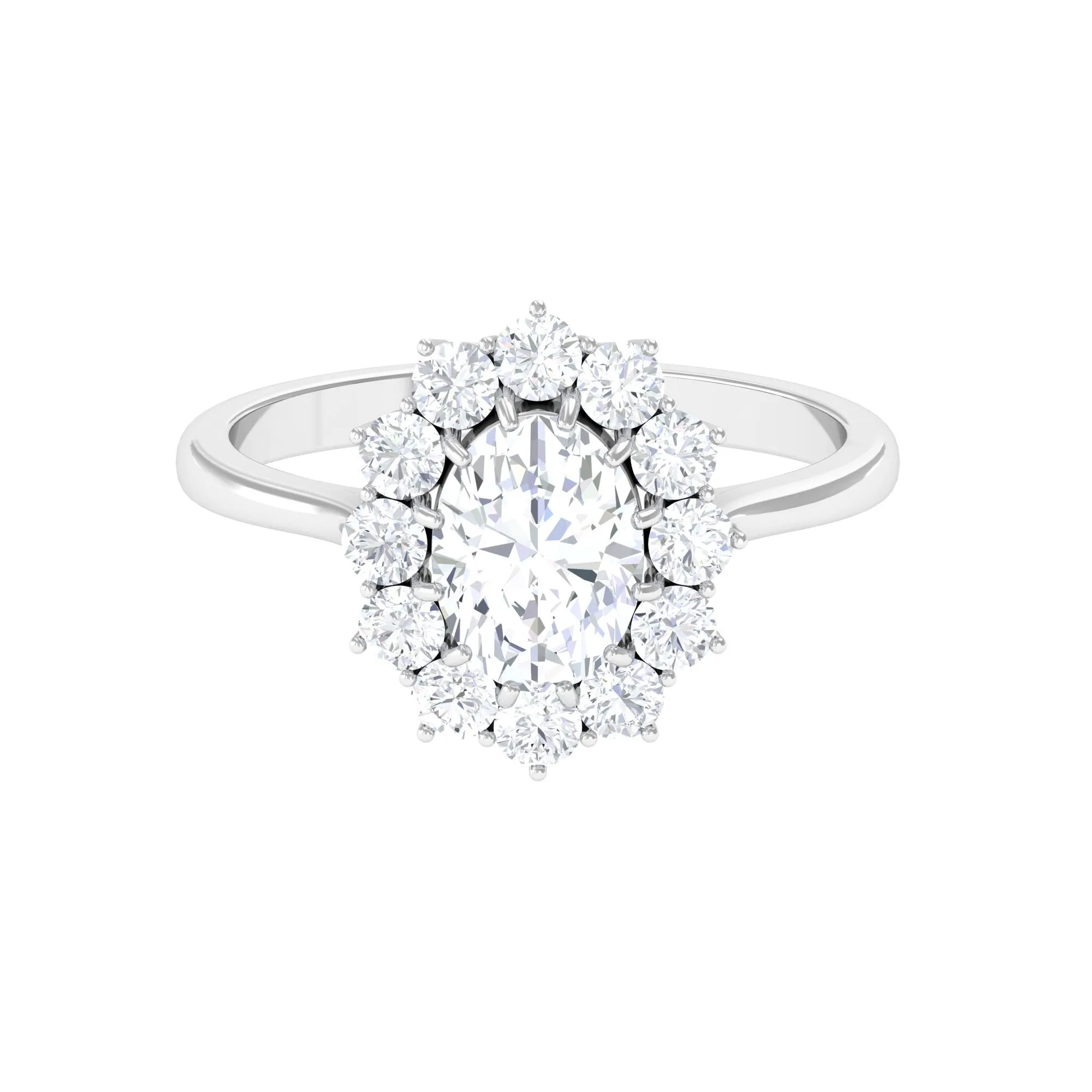 Princess Diana Inspired Simulated Diamond Engagement Ring