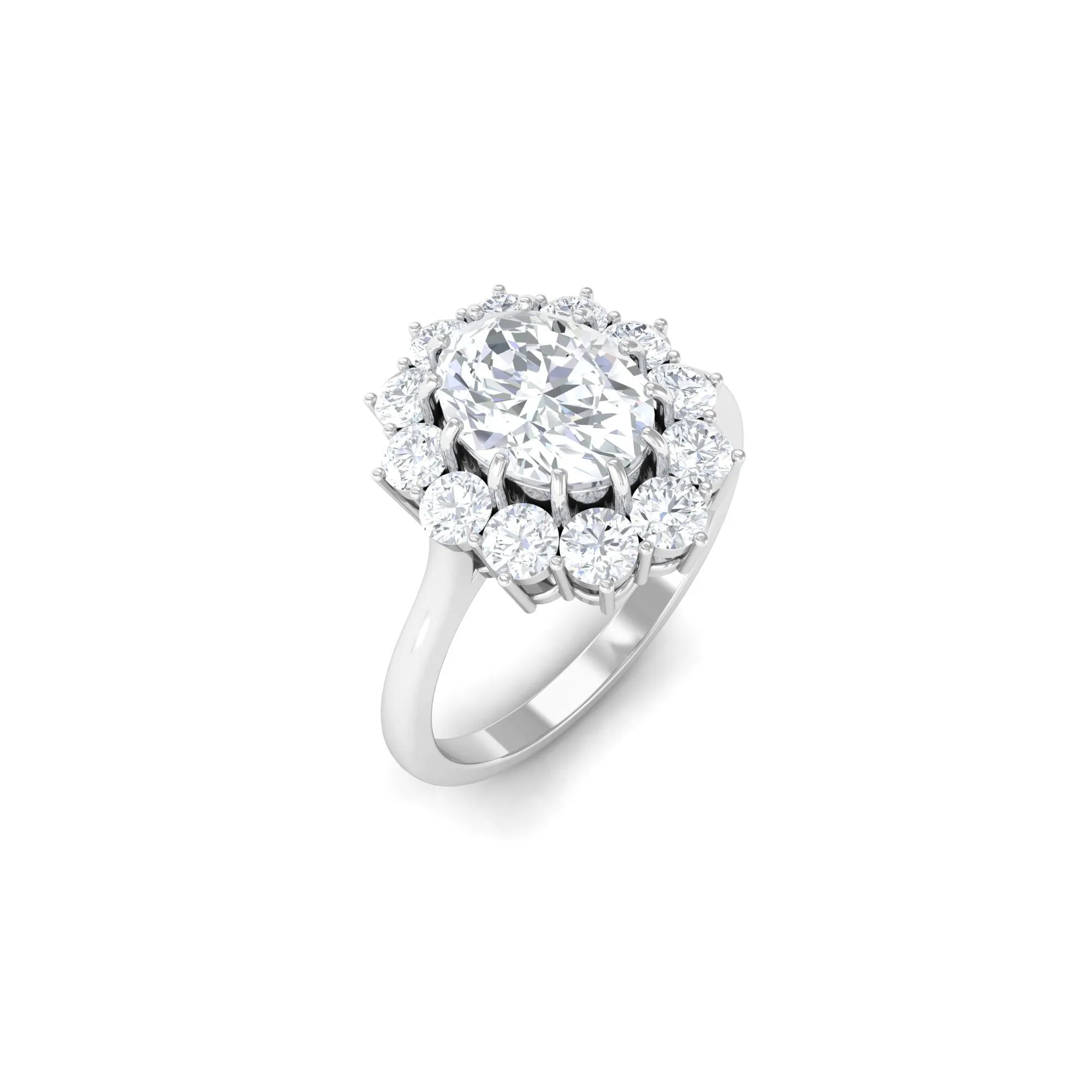 Princess Diana Inspired Simulated Diamond Engagement Ring