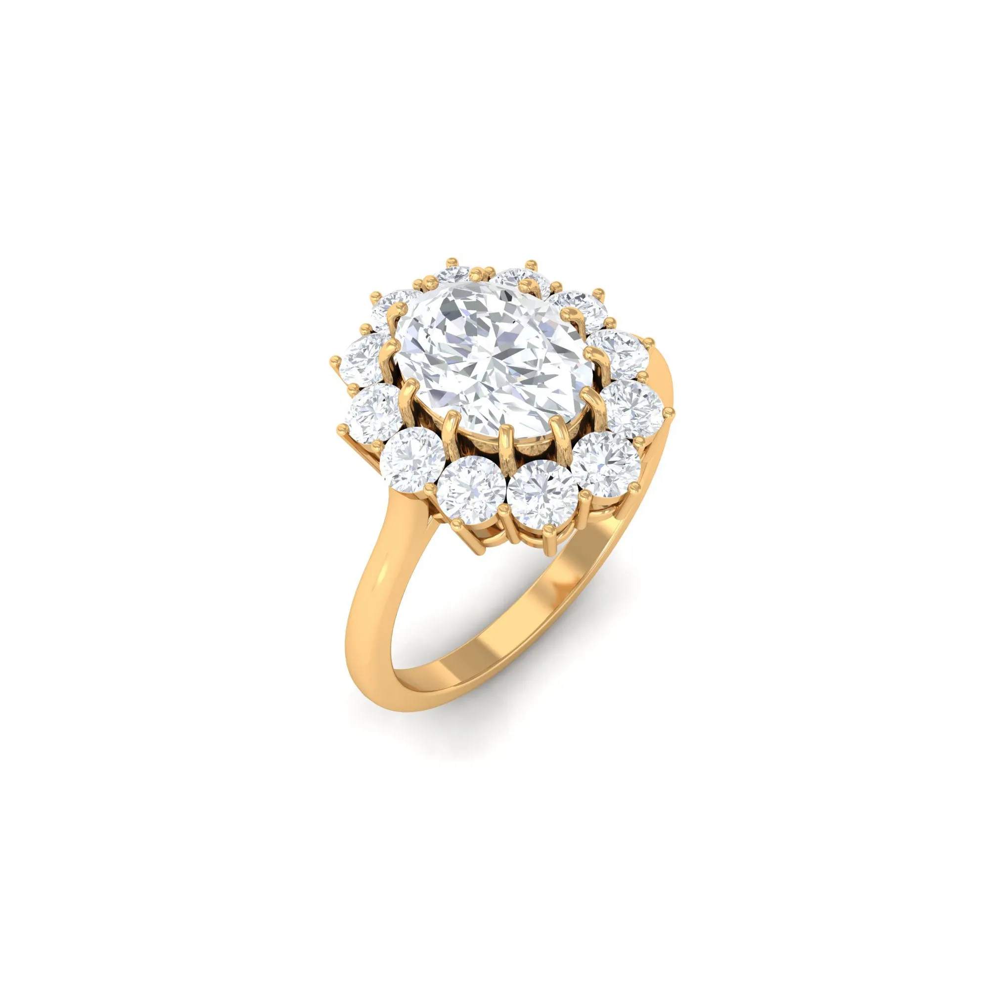 Princess Diana Inspired Simulated Diamond Engagement Ring