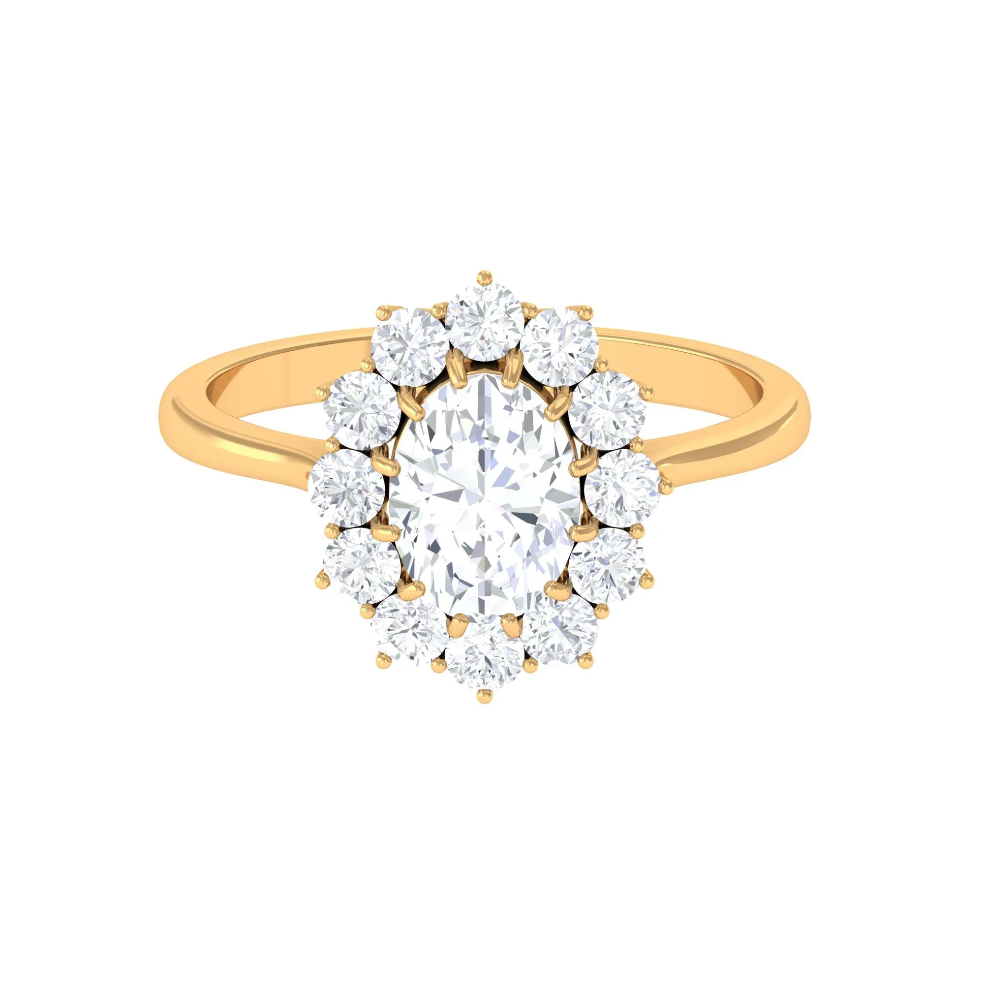 Princess Diana Inspired Simulated Diamond Engagement Ring
