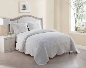 Providence Twin Quilted Plush In Ivory