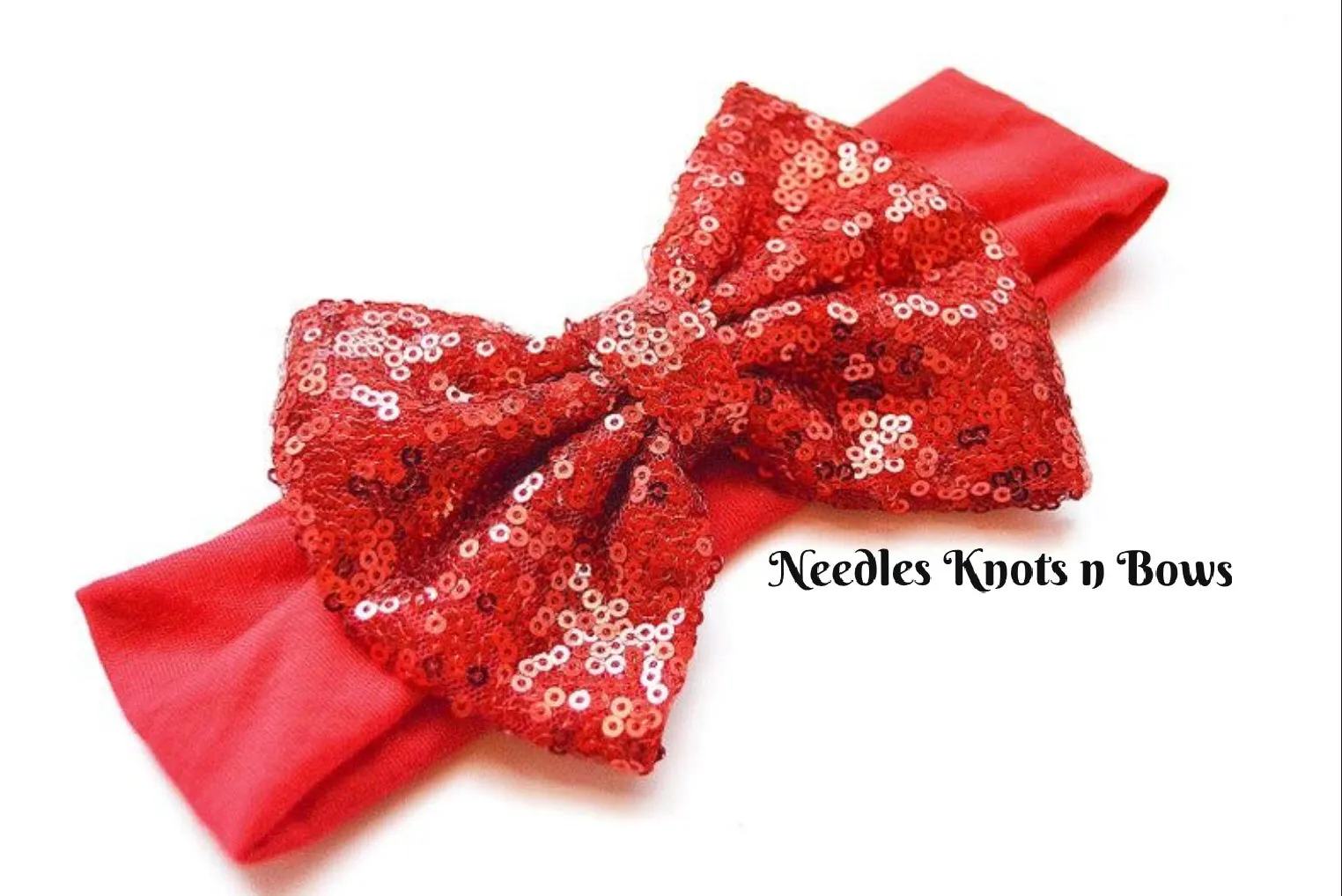 Red Sequin Bow Headwrap, Baby Girls & Toddlers