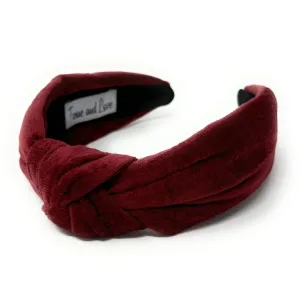 Redwood Velvet Knot Headband