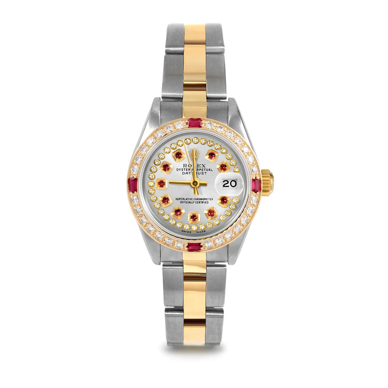 Rolex Datejust 26mm | 69173-SLV-STRR-4RBY-OYS