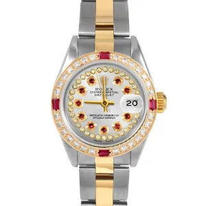 Rolex Datejust 26mm | 69173-SLV-STRR-4RBY-OYS