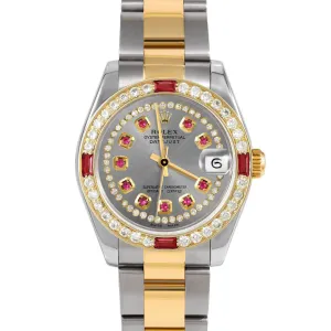 Rolex Datejust 31mm | 178273-SLT-STRR-4RBY-OYS