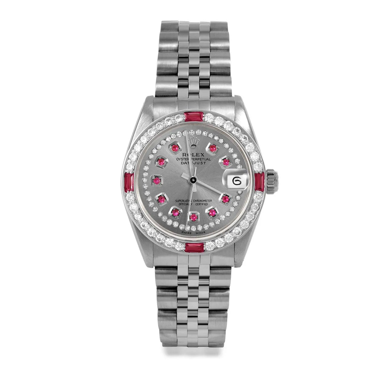 Rolex Datejust 31mm | 6827-SS-SLT-STRR-4RBY-JBL
