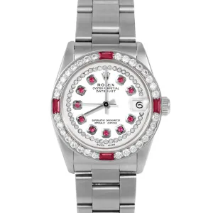 Rolex Datejust 31mm | 68274-WHT-STRR-4RBY-OYS