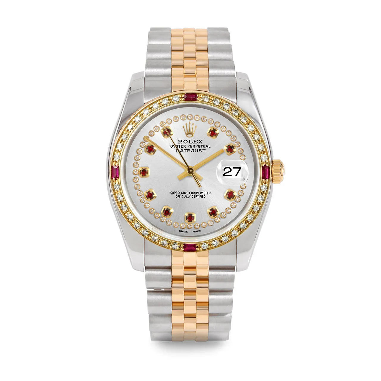 Rolex Datejust 36mm | 116233-SLV-STRR-4RBY-JBL