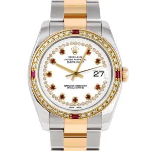 Rolex Datejust 36mm | 116233-WHT-STRR-4RBY-OYS