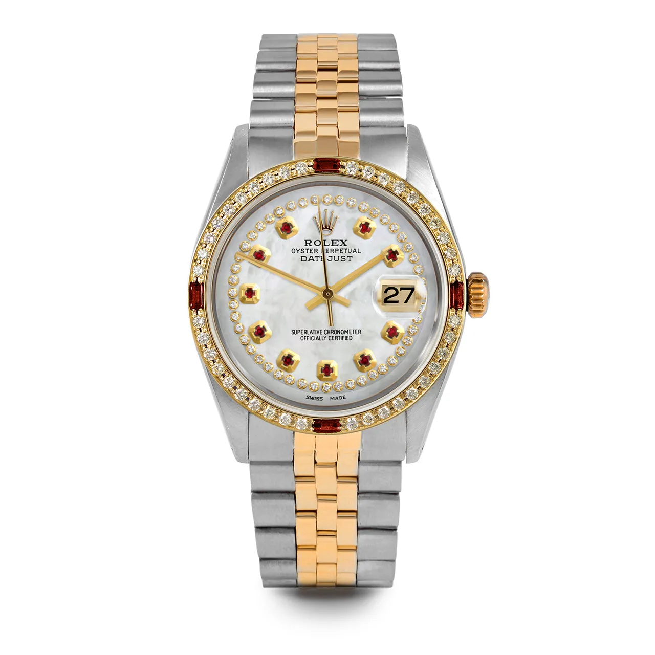 Rolex Datejust 36mm | 1601-TT-WMOP-STRR-4RBY-JBL