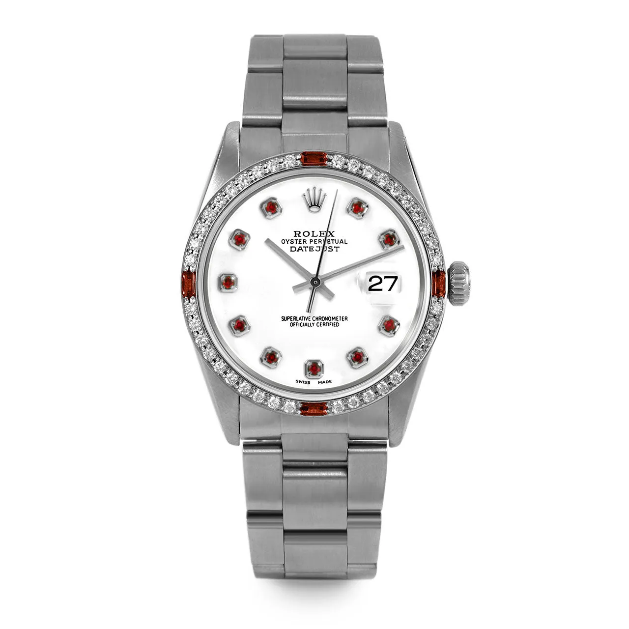 Rolex Datejust 36mm | 16014-WHT-RBY-AM-4RBY-OYS