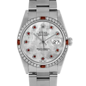 Rolex Datejust 36mm | 16234-WMOP-RBY-AM-4RBY-OYS