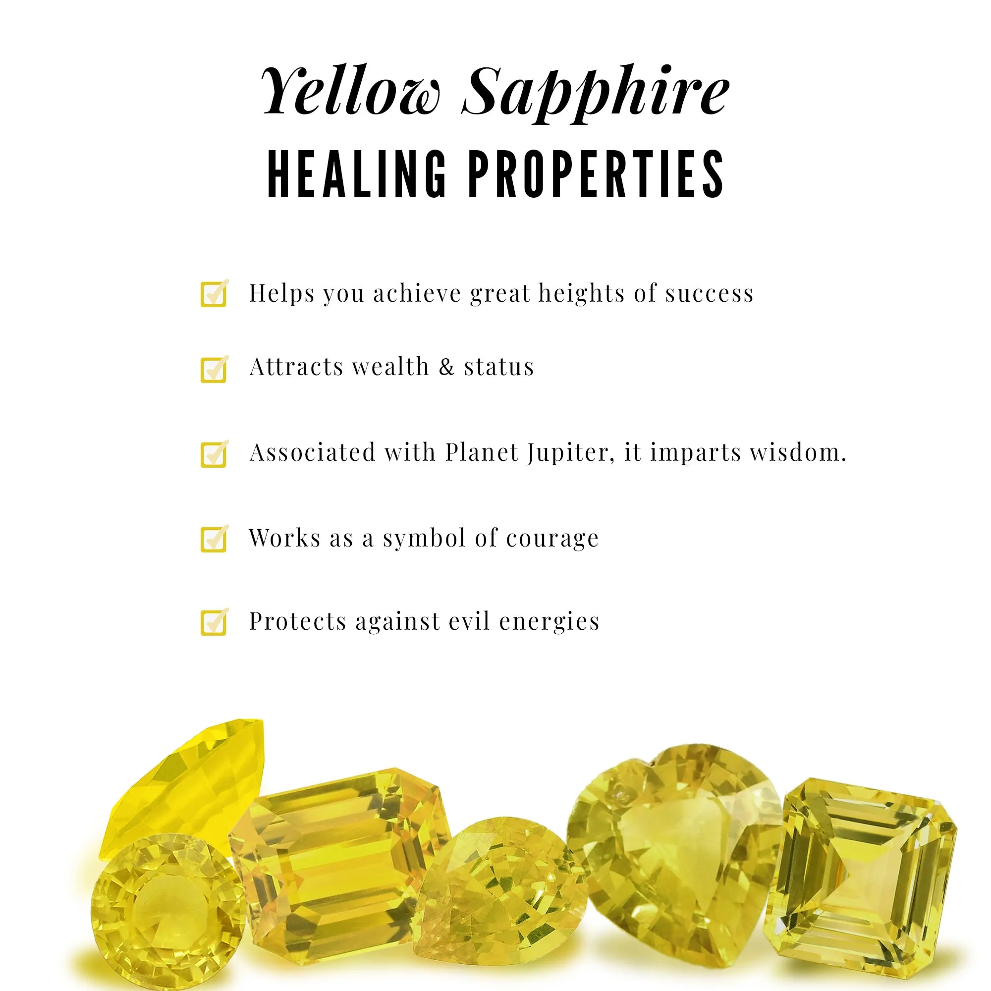 Round Yellow Sapphire and Diamond Engagement Ring
