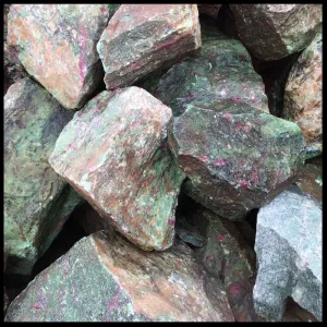 Ruby in Zoisite, Rough Rock, 50 lb lot