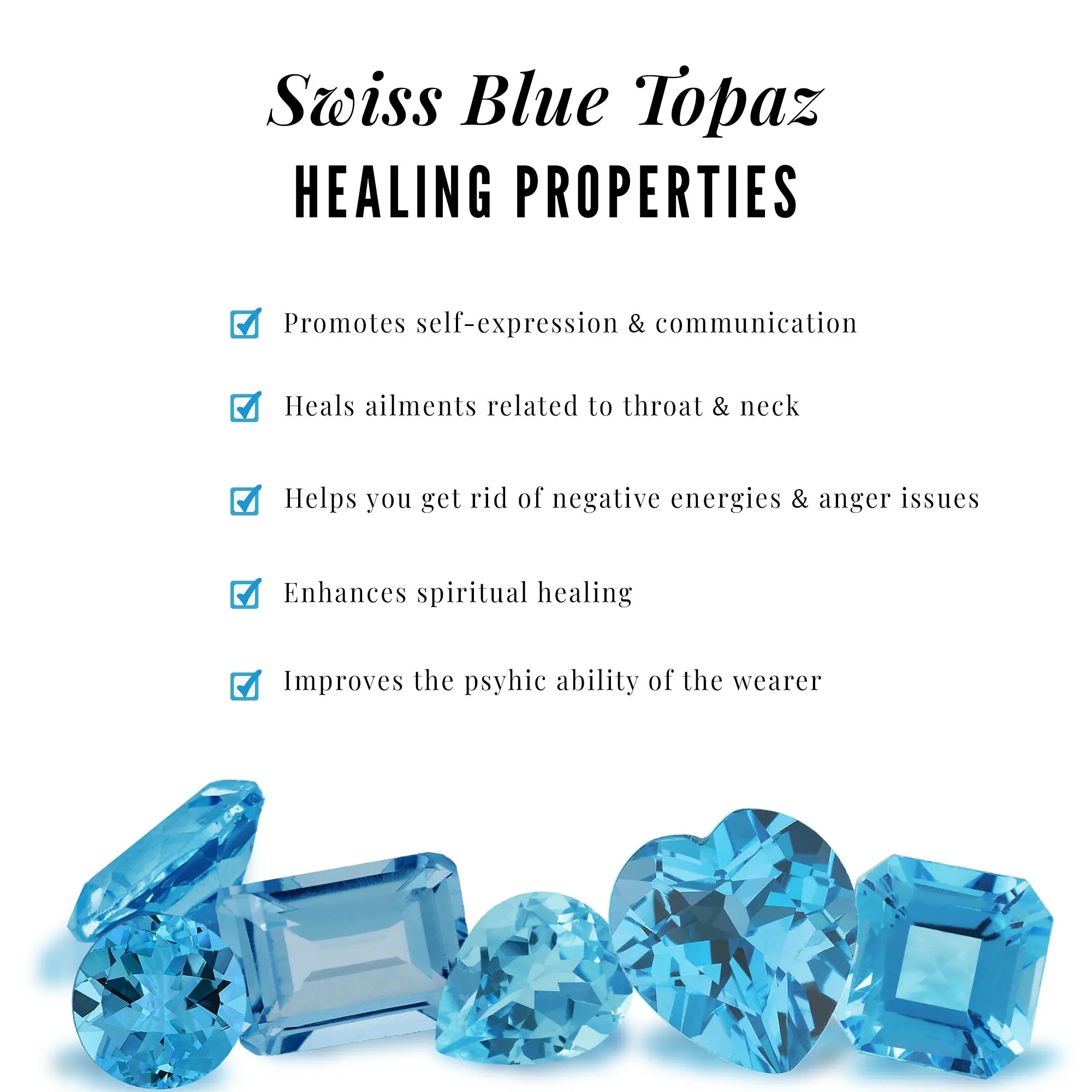 Swiss Blue Topaz Teardrop Designer Ring Set with Moissanite