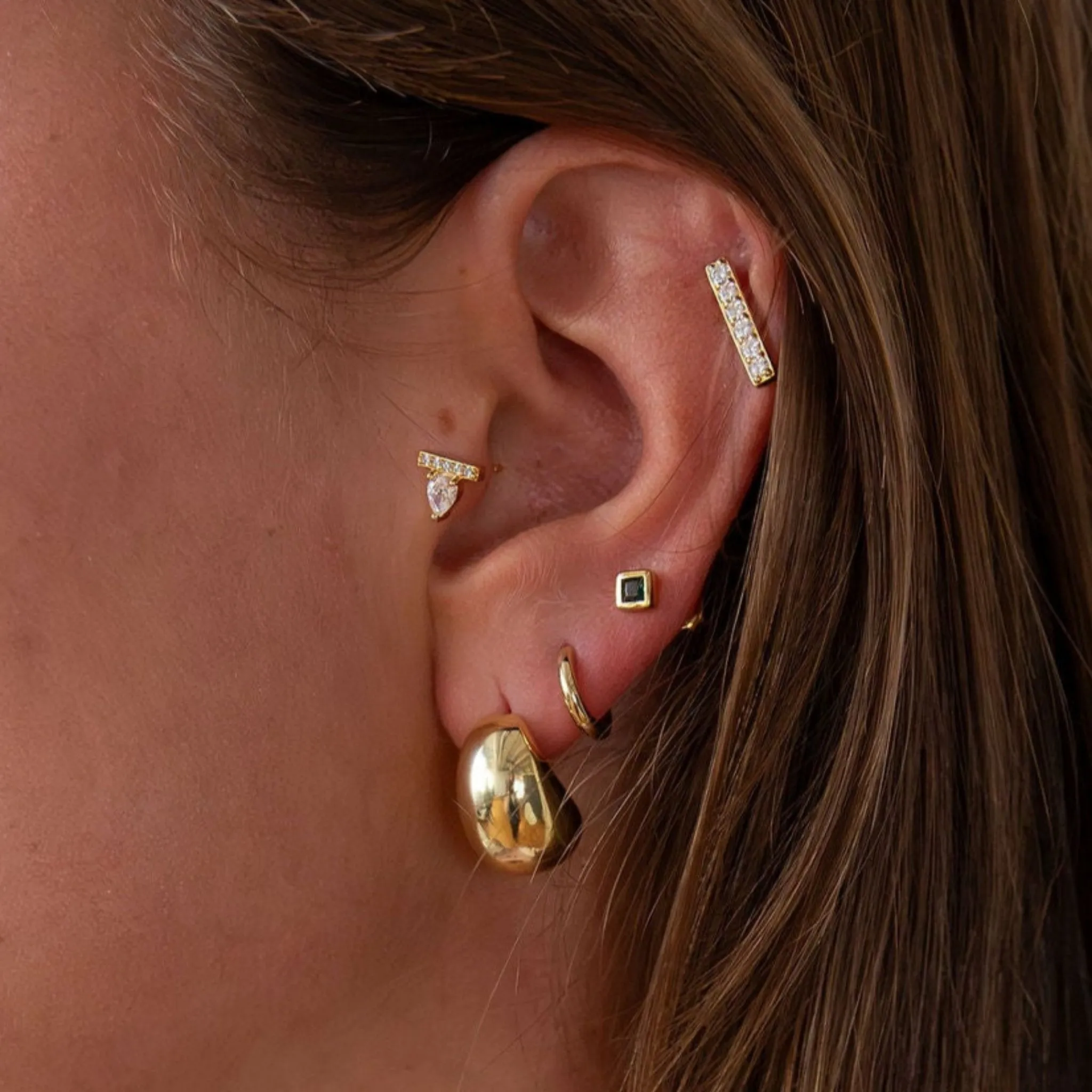 Teardrop Studs