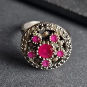 Timeless Beauty of a Handcrafted Ruby Vintage Ring