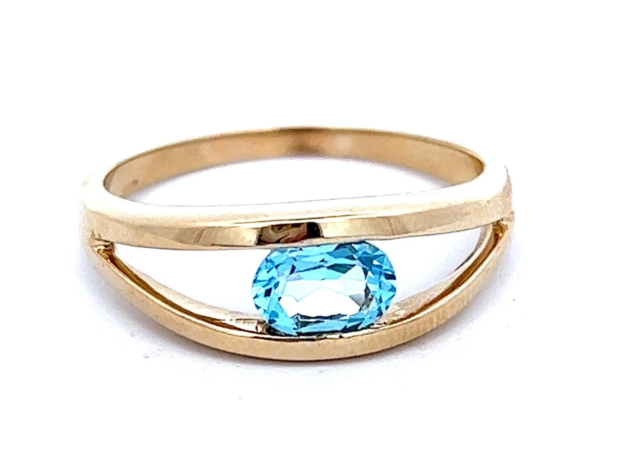 Topaz Yellow Gold Ring