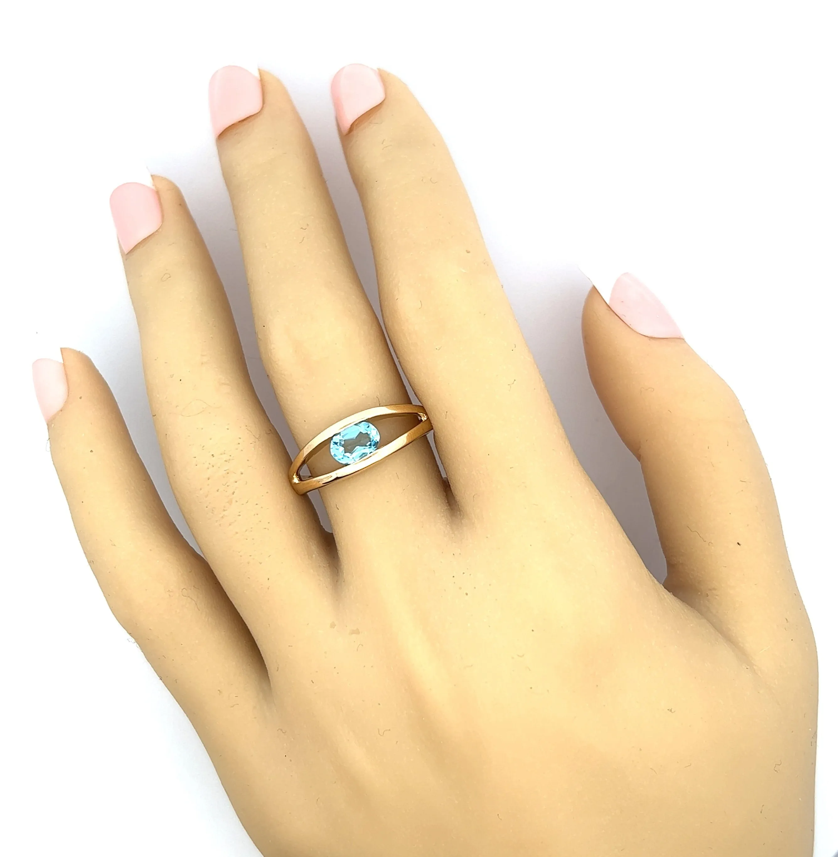 Topaz Yellow Gold Ring
