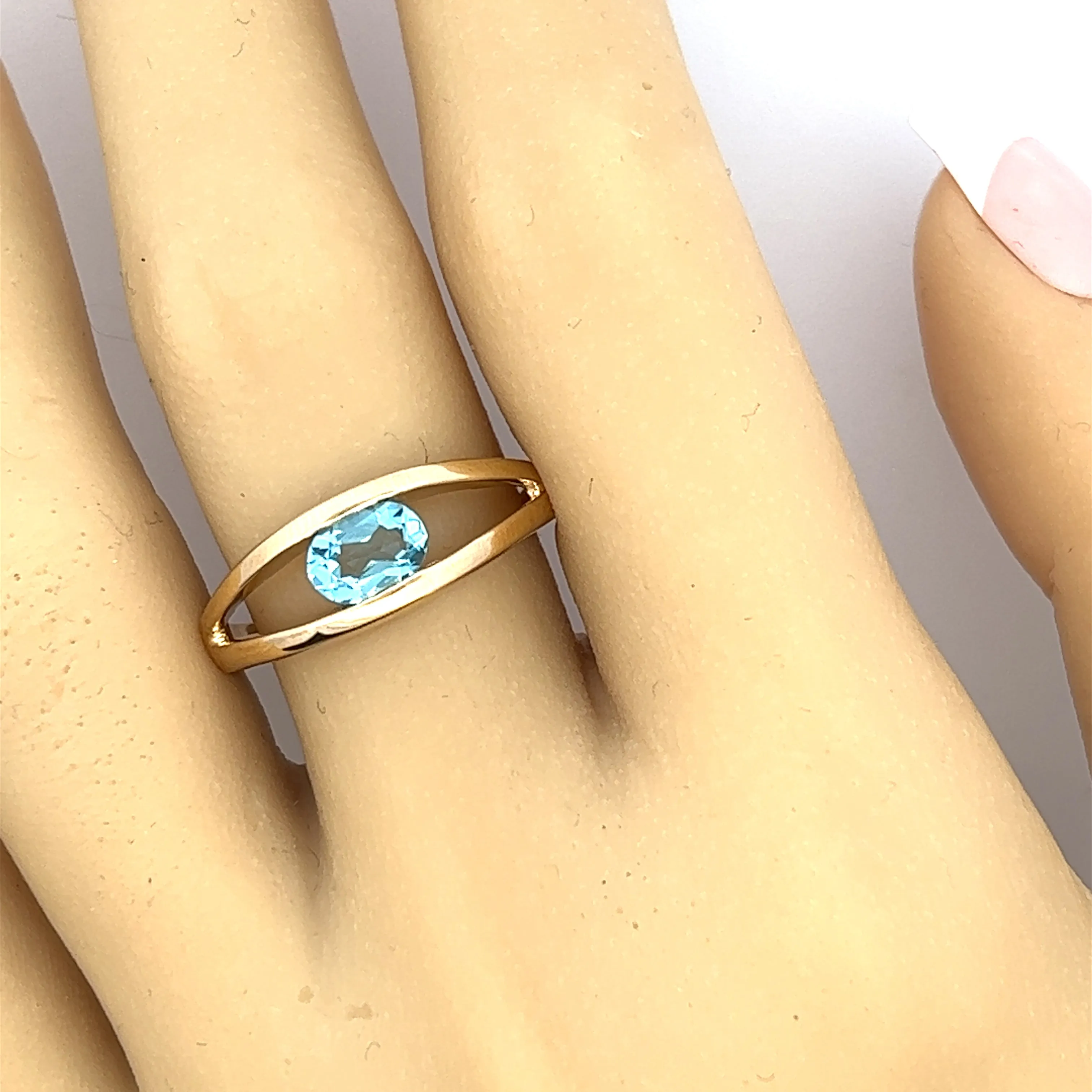 Topaz Yellow Gold Ring