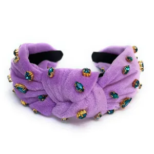 Velvet Knotted Jeweled Headband