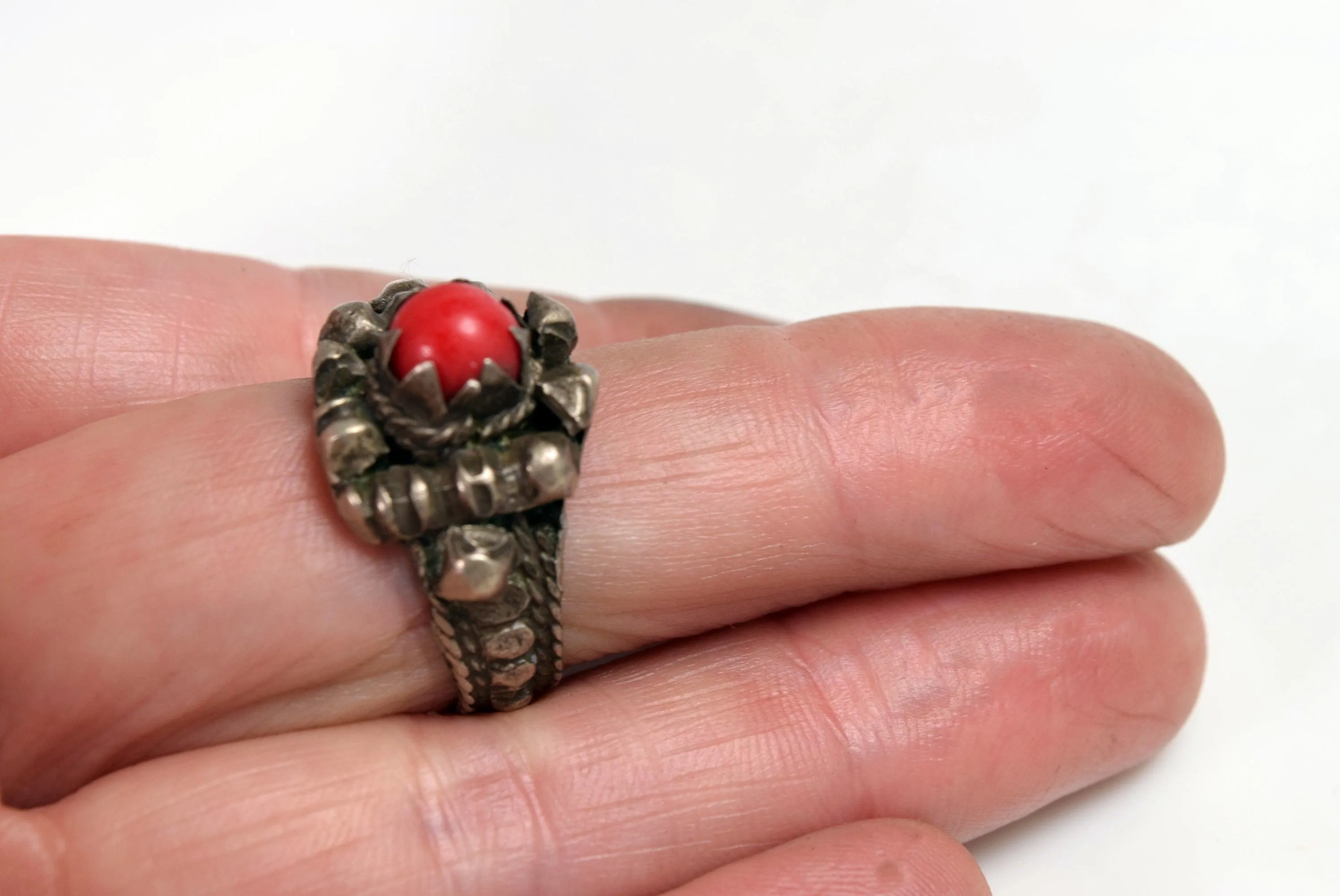 Vintage Bedouin Yemeni Ring - Size 8 and a Half