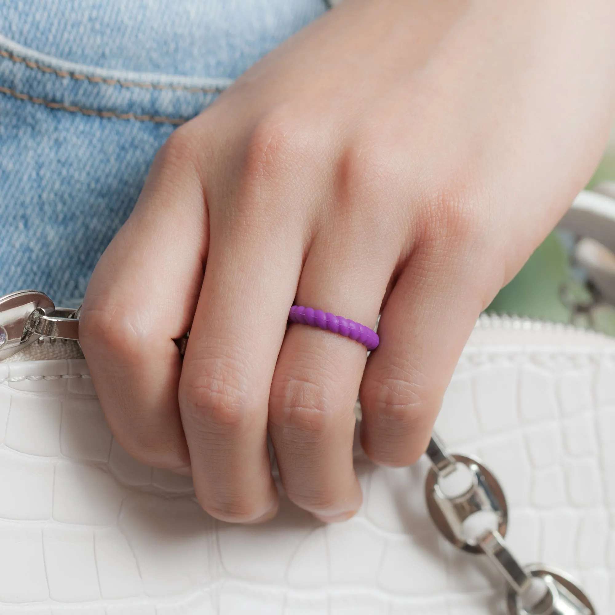 Women's Stackable Blossom 1 - Silicone Ring