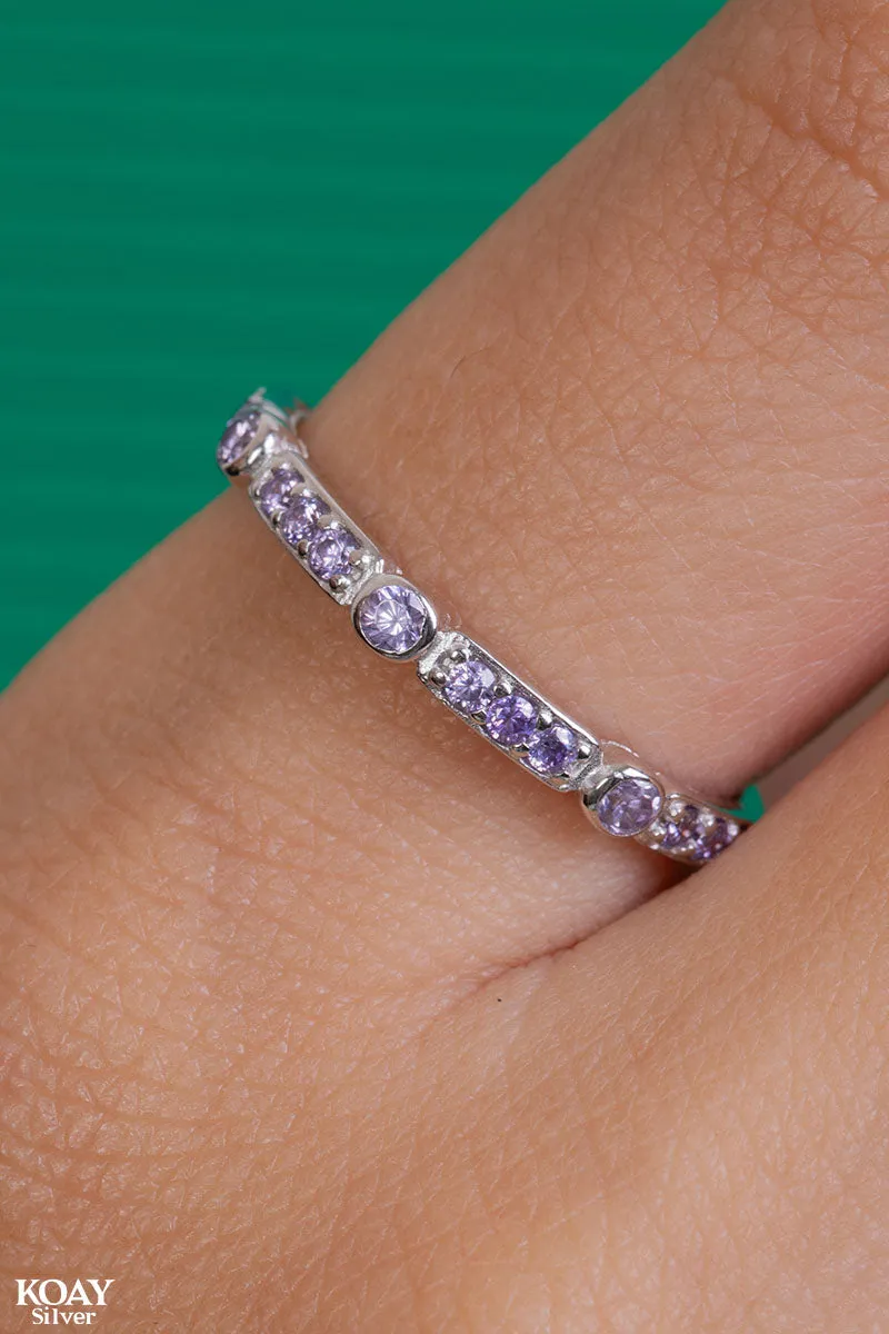 Zircon (042-Purple) Ring